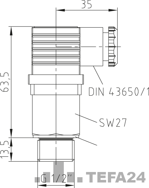 KTR Temperaturschalter TSC – HYDRAULIKZUBEHÖR – Temperaturschalter TSC 40 – „inkl. Dichtring"
