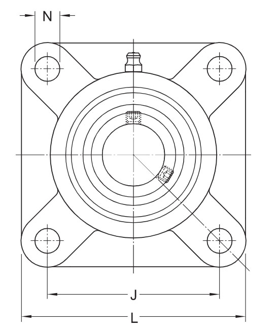 Flanschlager Maßblatt 1